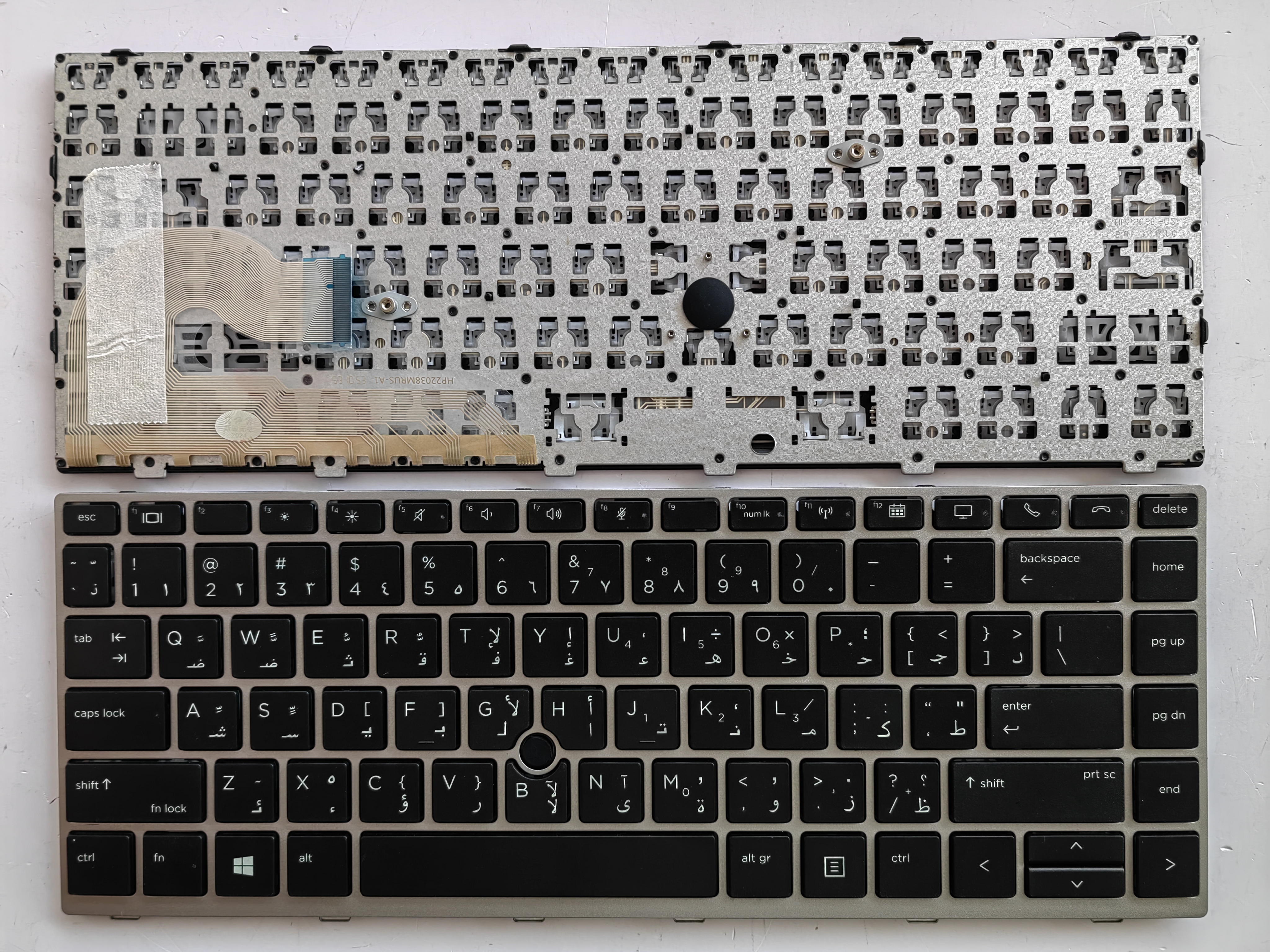 Picture of New Replacement Laptop Keyboard For HP 840G5/840G6 SILVER FRAME BLACK (OEM) AR Layout